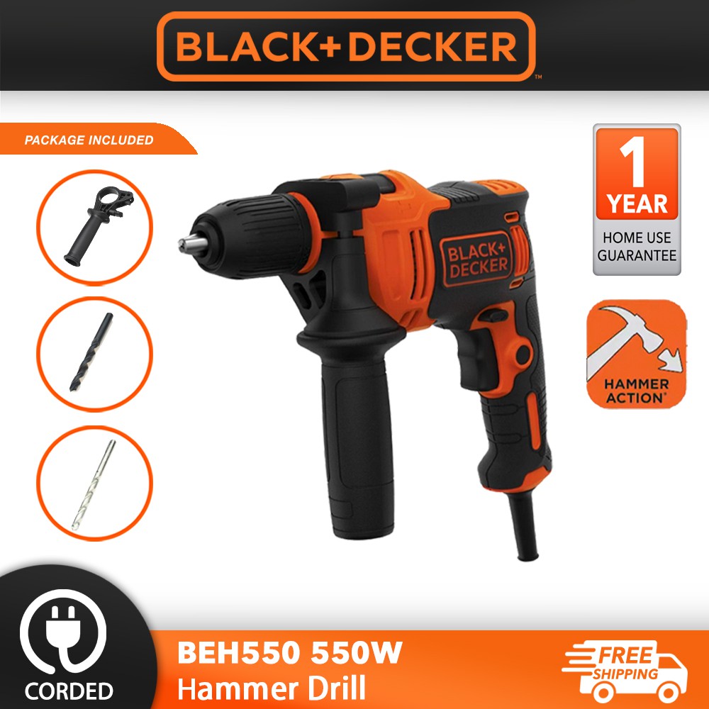 BLACK & DECKER KR704REK Hammer Drill Kit Box 710w