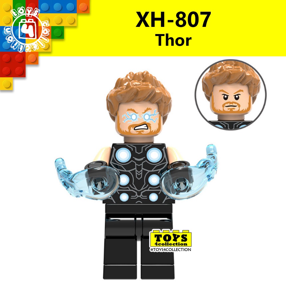 XINH 807 Avengers Thor Minifigures Block Compatible Building Blocks ...