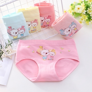 5 Pcs Children Kids Girls Panties Cotton Underwear Cute Thin Breathable  Soft Lingerie Panty Seluar Dalam Budak - F075