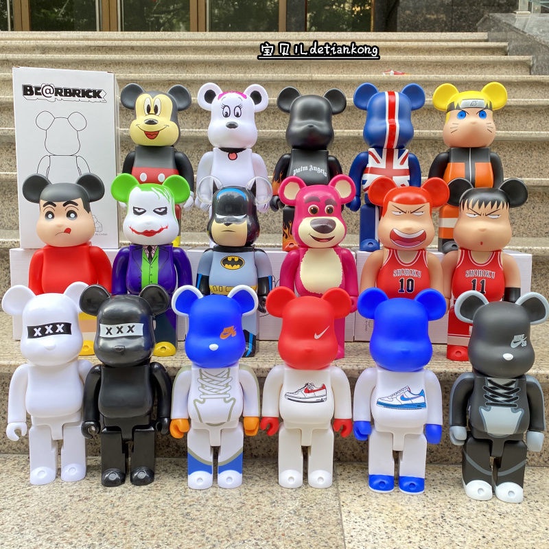 Bearbrick 400% - Figurine Ours Collection 28 Cm - Matière ABS/vinyles - Décoration, Cadeau Pour Collectionneurs