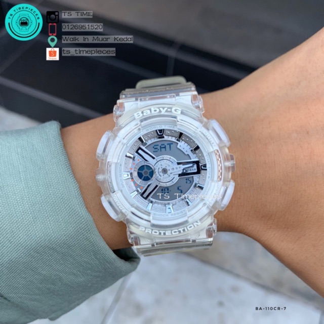 Baby g shop shock transparent