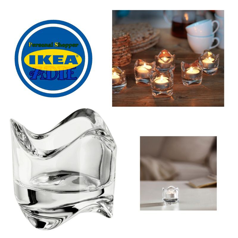 IKEA VASNAS Tealight Holder Glass Home Decoration Door Gift Home