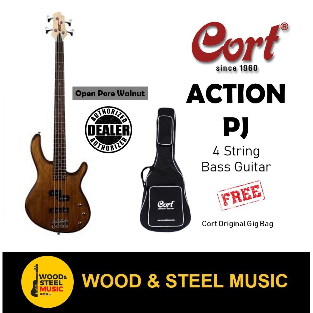 Cort Action PJ OPW 4 String Bass Guitar With Gig Bag | Shopee Malaysia