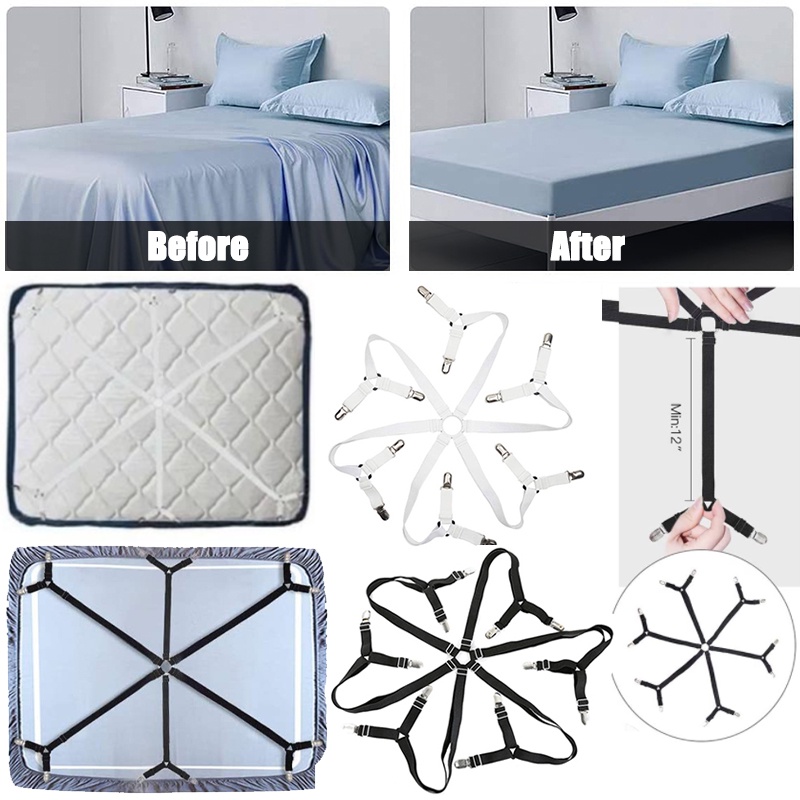 1pc Bed Sheet Clip Holder Bed Sheet 12 Clip Elastic Mattress Holder ...