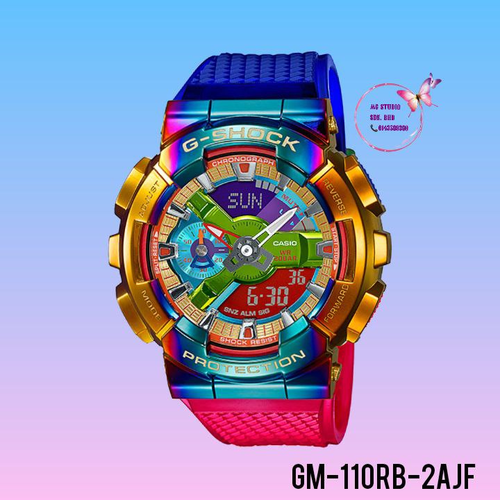 JAPAN SET CASIO G SHOCK GM 110RB 2AJF JAPAN SET G SHOCK RAINBOW METAL COVERED 100 AUTHENTIC Shopee Malaysia