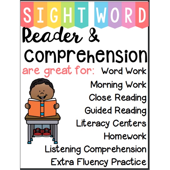 SIGHT WORDS - Reader & Comprehension ( SET 2 ) | Shopee Malaysia