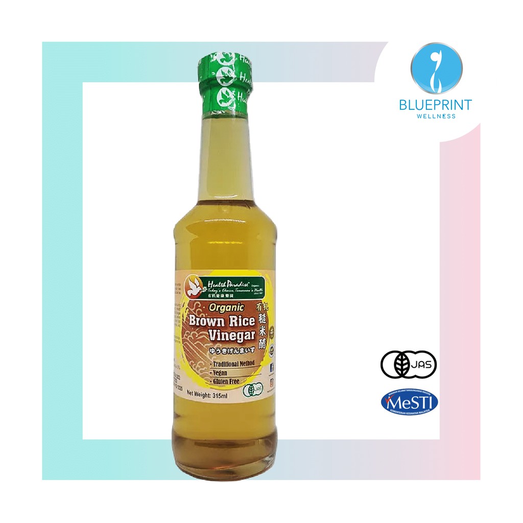 Health Paradise Organic Brown Rice Vinegar 315ml 有机糙米醋 315ml (EXP 22