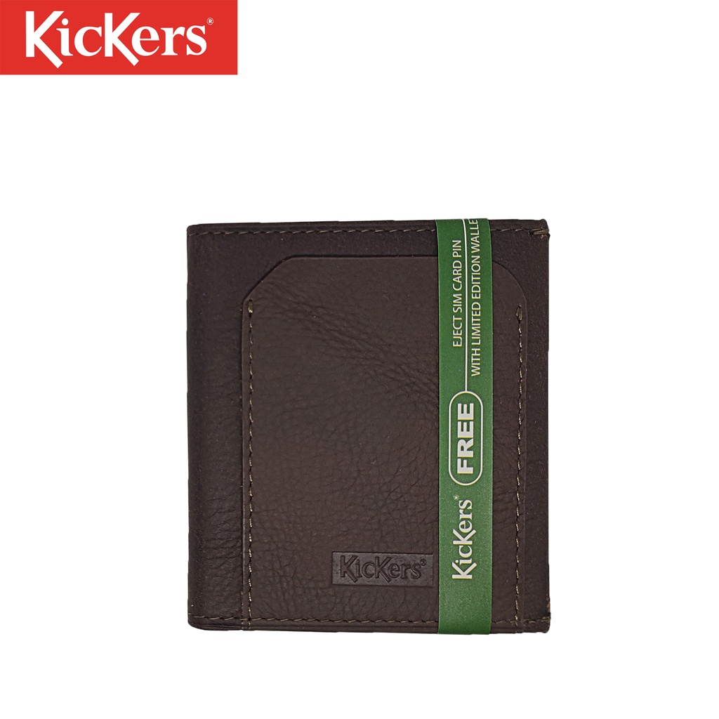 Kickers Genuine Leather Small Vertical Wallet With Eject Pin #KDON50555 ...