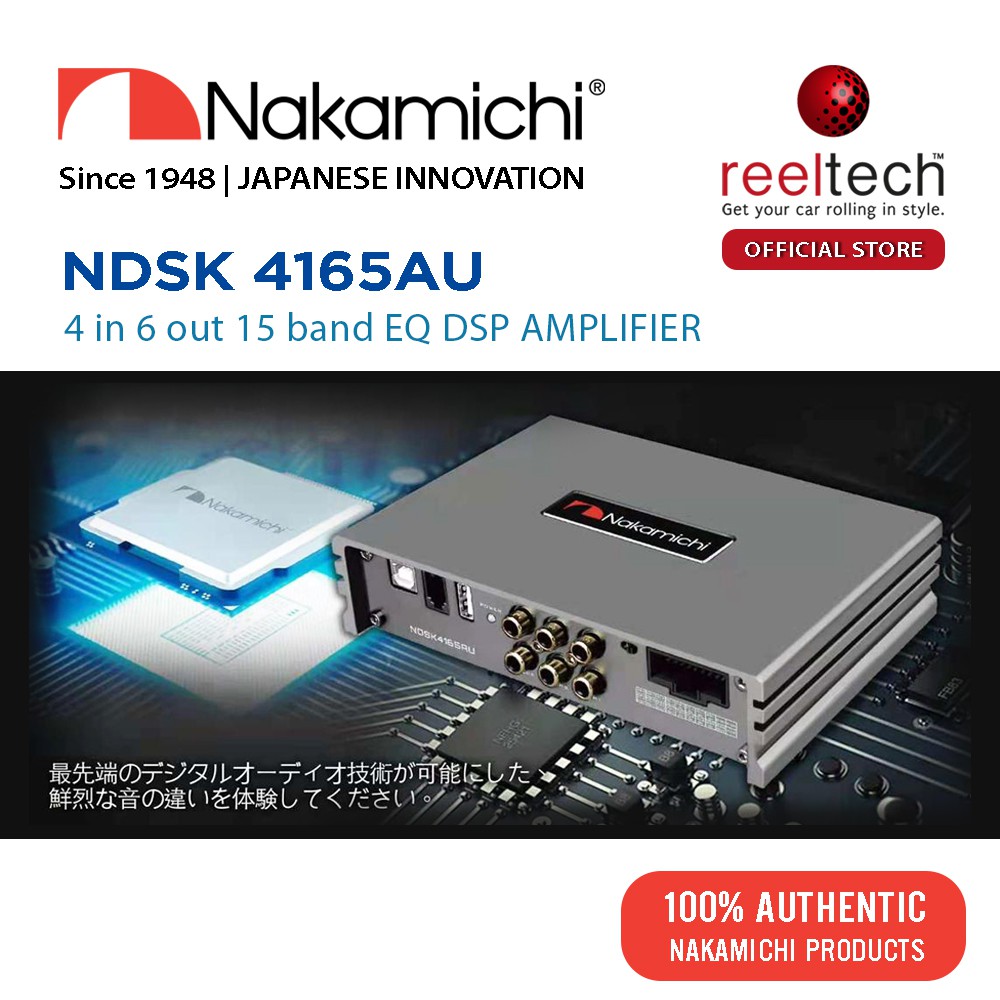 Nakamichi NDSK 4165AU - 6 Channels 15 Band EQ DSP Amplifier | DSP ...
