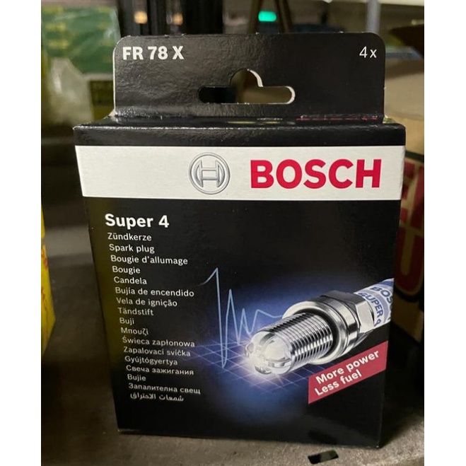 BOSCH SUPER 4 SPARK PLUG (FR78X) Shopee Malaysia
