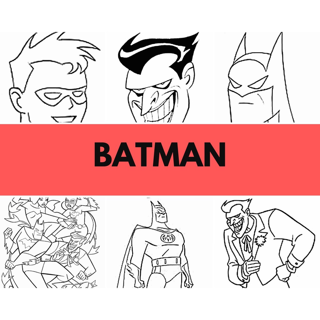 [PDF] 10 pages of Batman printable PDF Colouring / Coloring Book ...