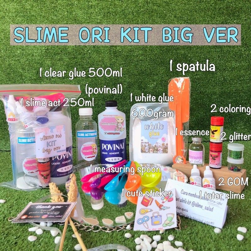 Slime ori kit big ver | Complete slime package | Slime by afa sweet ...
