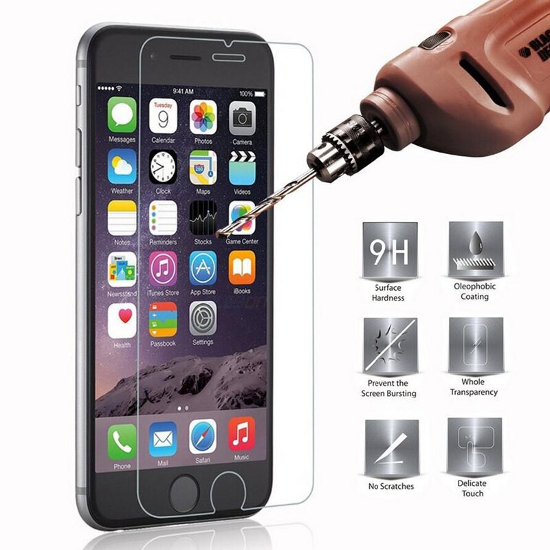 Normal Tempered Glass Screen Protector for iphone 5 5s 5c Se 6 6s Plus ...
