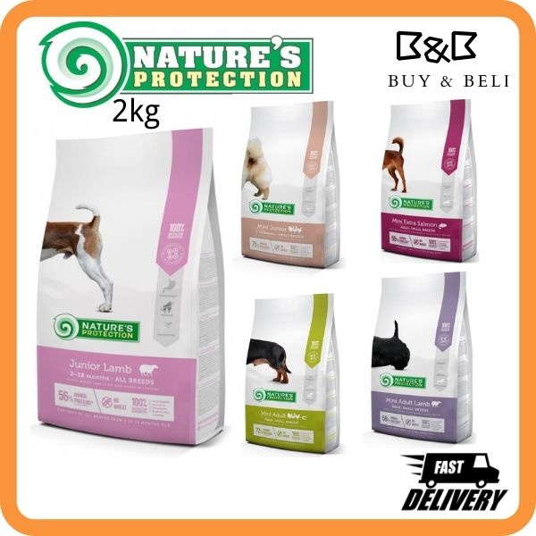 [Live Discount] Nature's Protection Dog Dry Food 2kg Shopee Malaysia