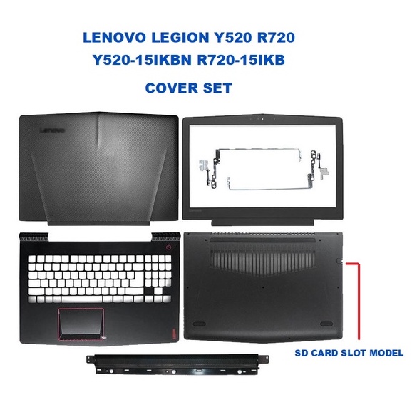 Lenovo Legion Y520 R720 Y520 15IKB R720 15IKB Laptop Cover Ser LCD BEZEL Palmrest Bottom Cover Hinges Shopee Malaysia