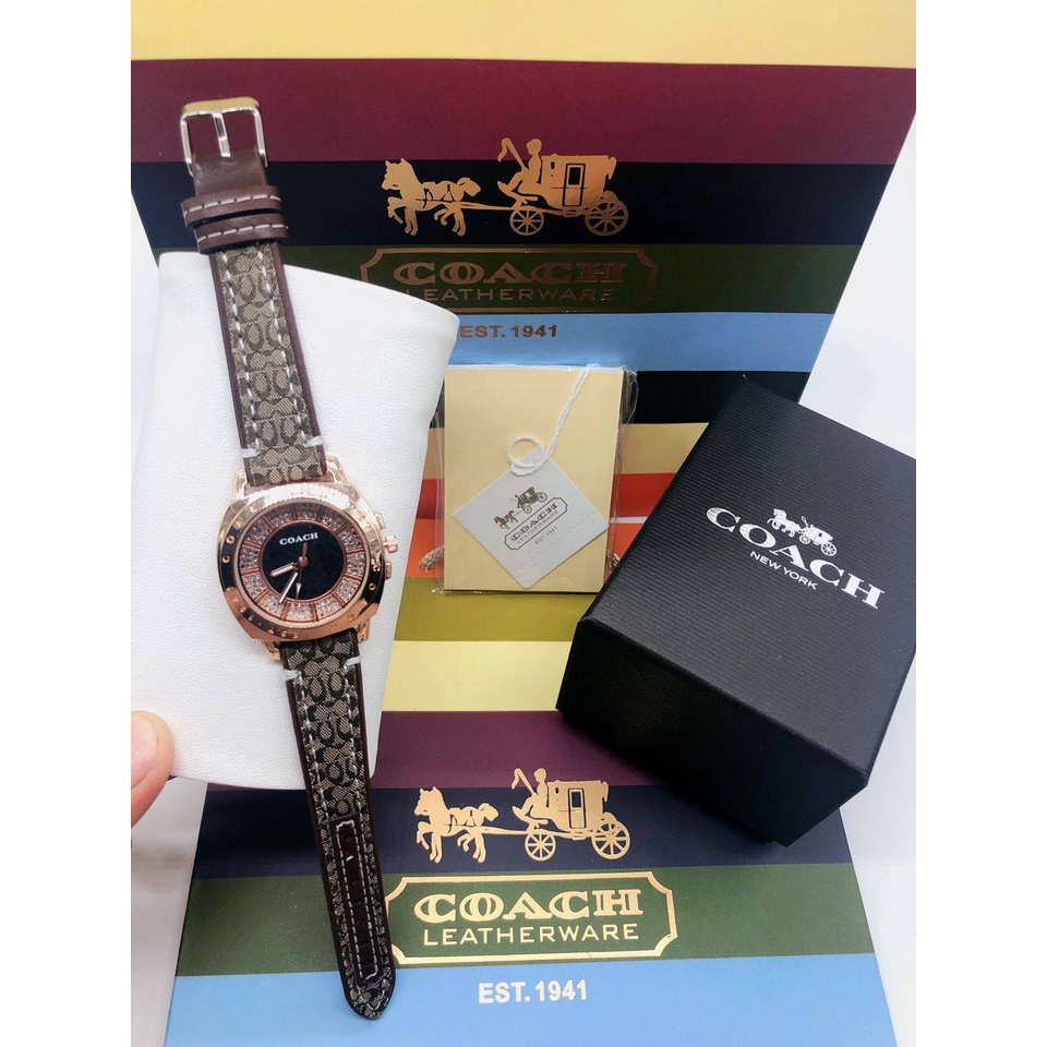 Coach Ladies Fancy Watch Ready Stock In Malaysia Shopee Malaysia