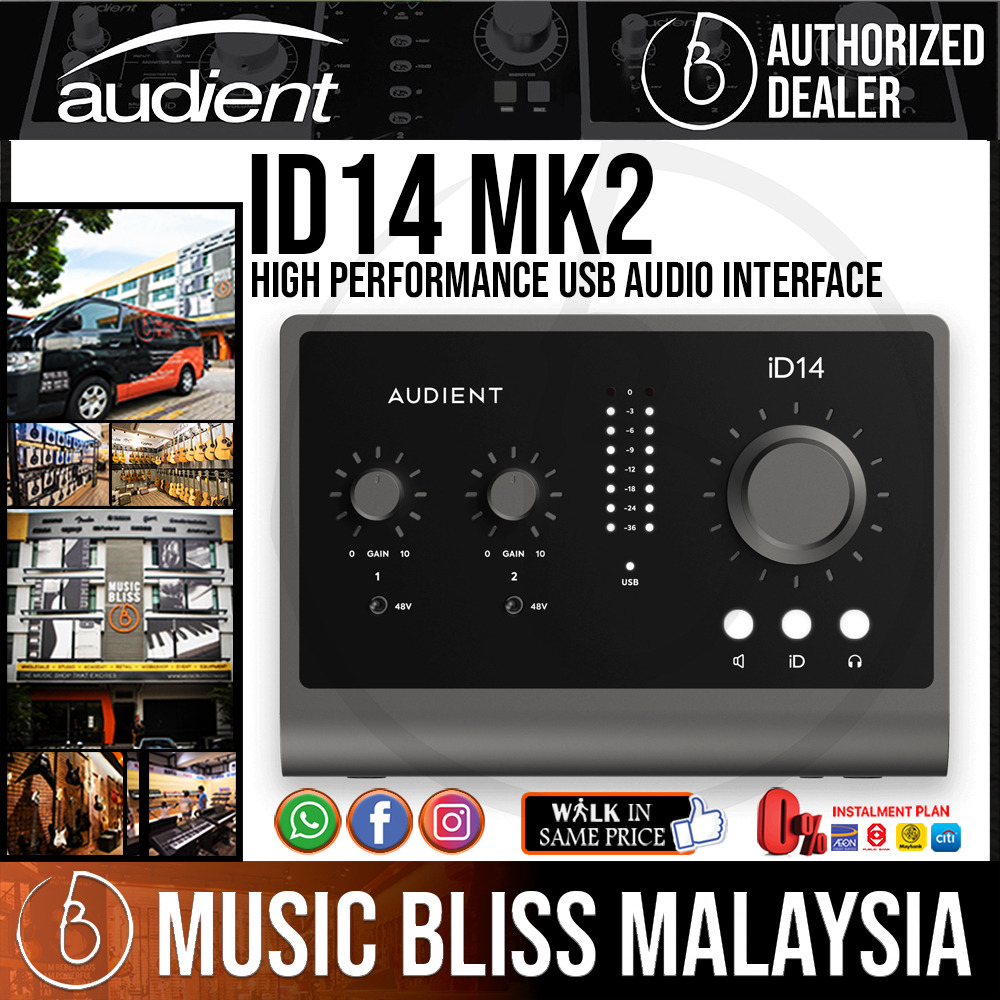 Audient iD14 MKII USB-C Audio Interface (iD-14 MK2) | Shopee Malaysia