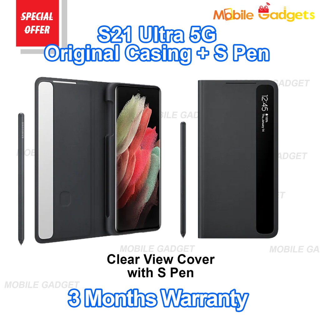 Samsung Galaxy S21 Ultra 5G **Clear View Cover with S Pen
