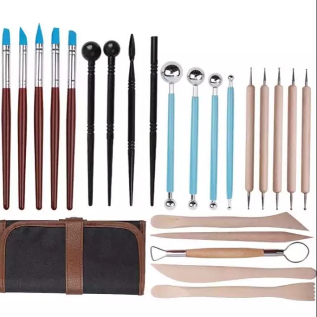 23 Pcs Clay Sculpting Tools Set Ball Stylus embossing Pottery