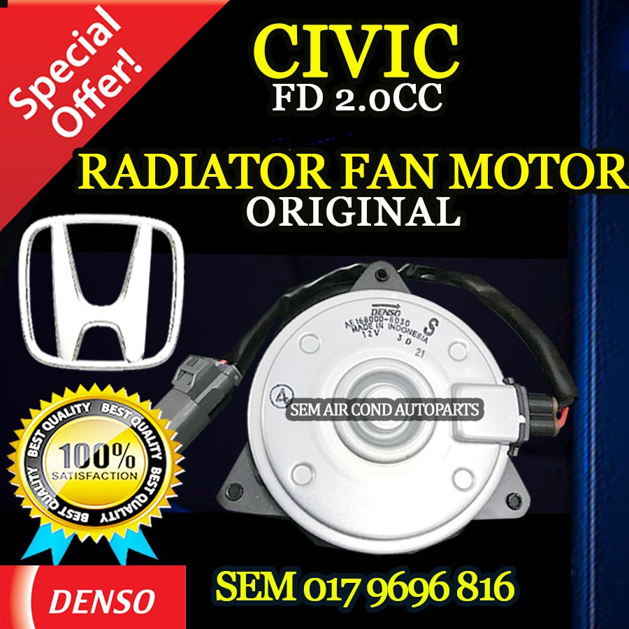 HONDA CIVIC FD 2007 - 2011 YEAR 2.0CC ORIGINAL DENSO ND 8030 RADIATOR ...