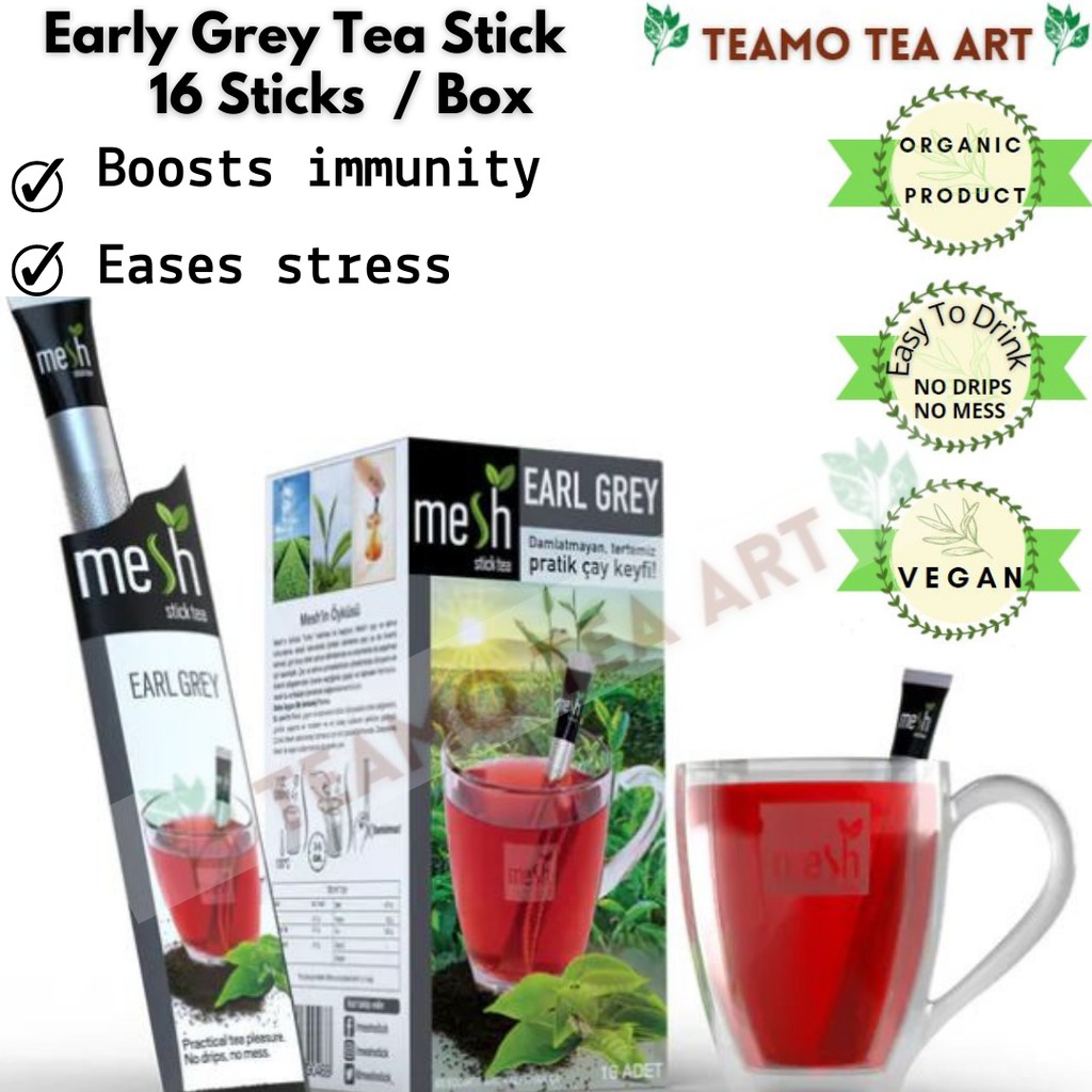 🍃TEAMO TEA ART🍃 /MESH Stick Tea / Box / Earl Grey Tea / Individual Pack ...