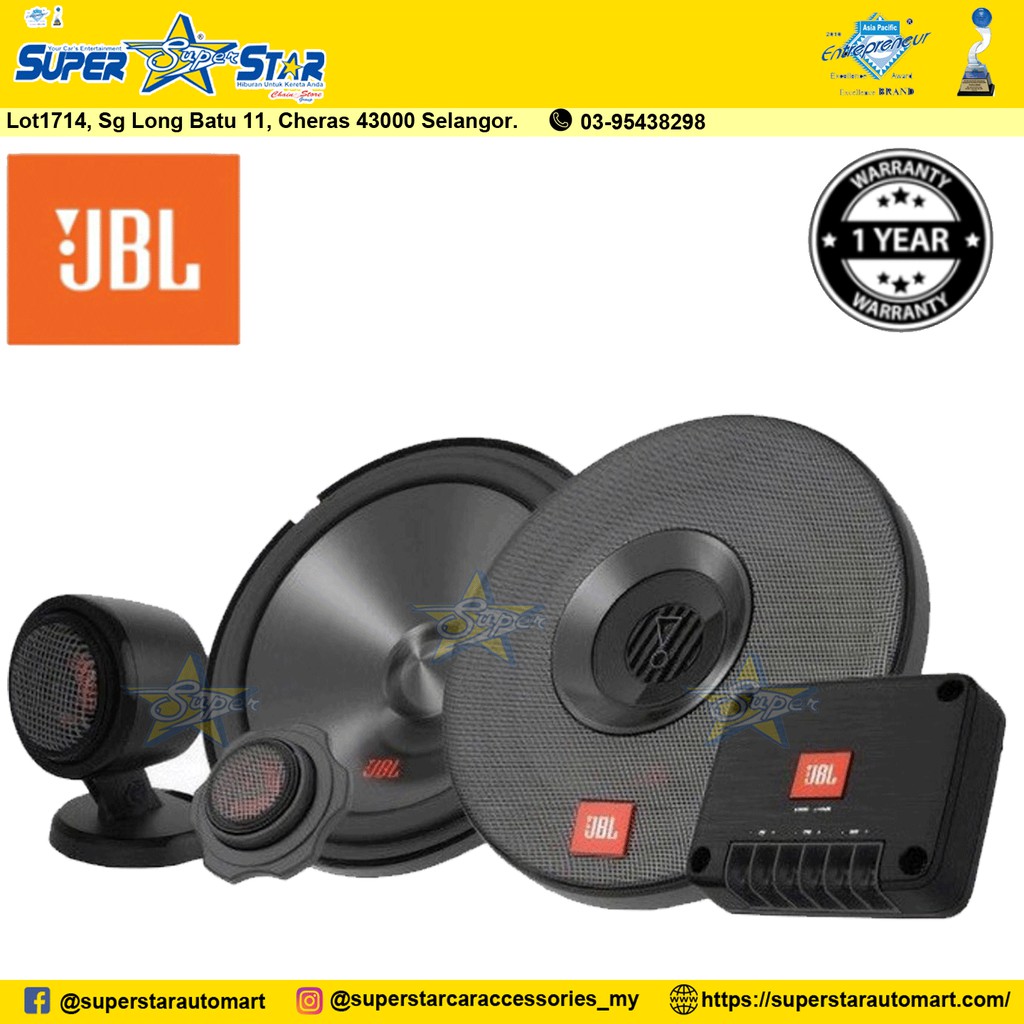 JBL Club 602CTP 6-1/2 2-Way Component Speaker System with Tweeter Pod 