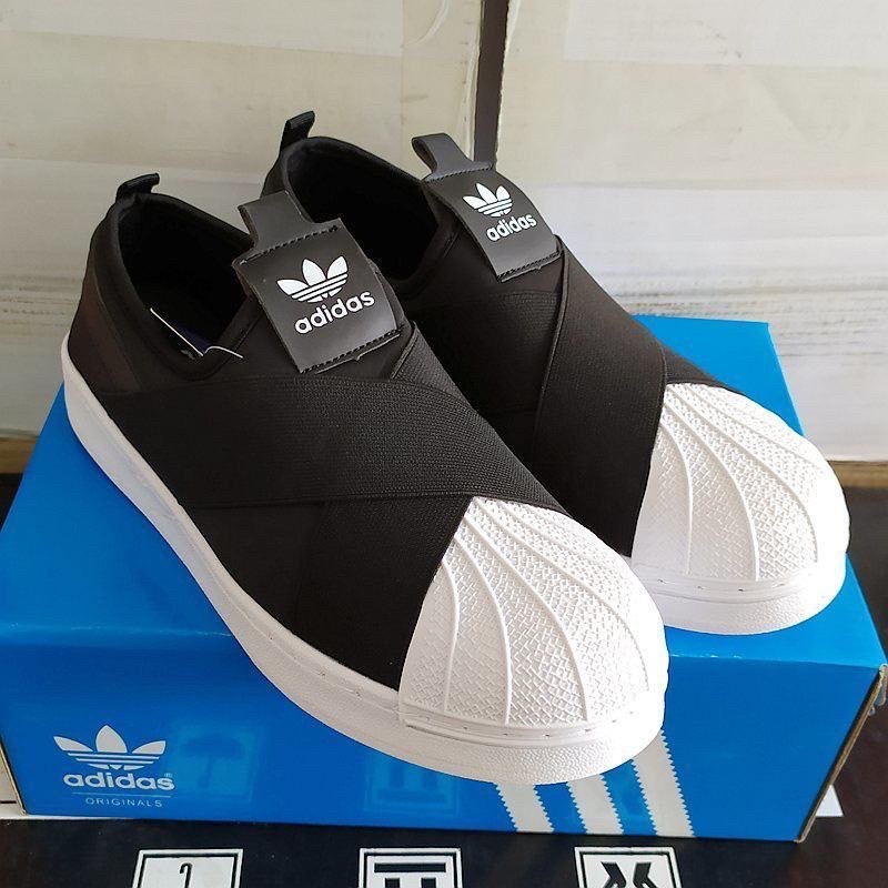 Adidas superstar slip on black clearance malaysia