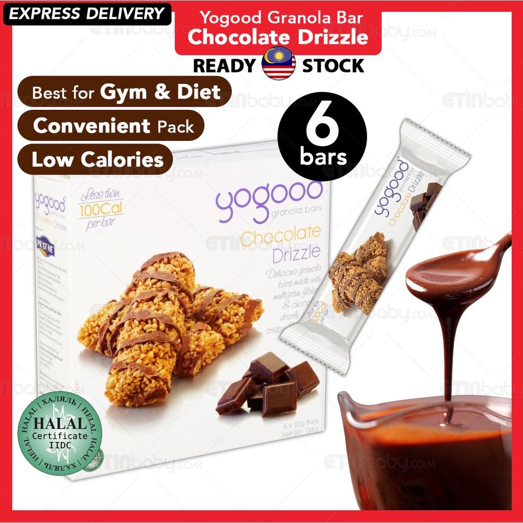 (HALAL)yogood granola bar 100cal Per Bar 6 X23g bar Shopee Malaysia