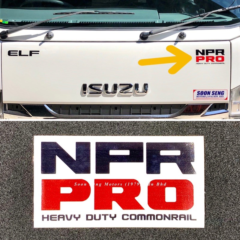 ISUZU NPR PRO STICKER FOR MALAYSIA ISUZU NPR71UHH, NPR71UKH, NPR81UHH ...