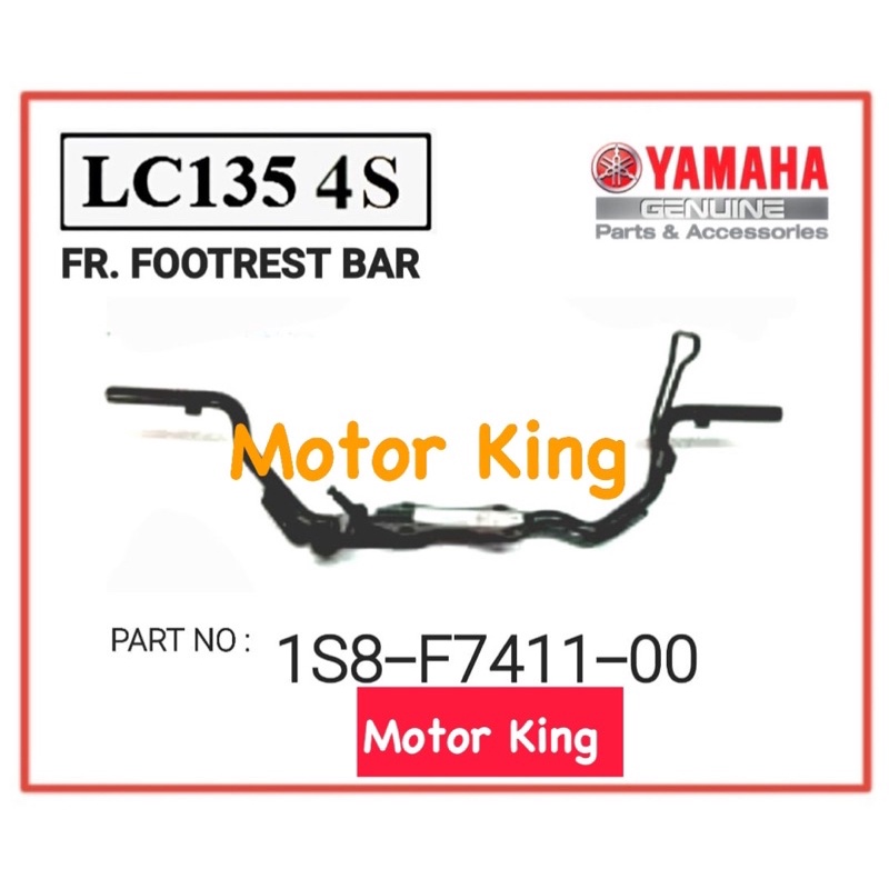 FRONT FOOTREST STEP BAR YAMAHA LC 135 LC135 4S 4 SPEED ORIGINAL HLY ...