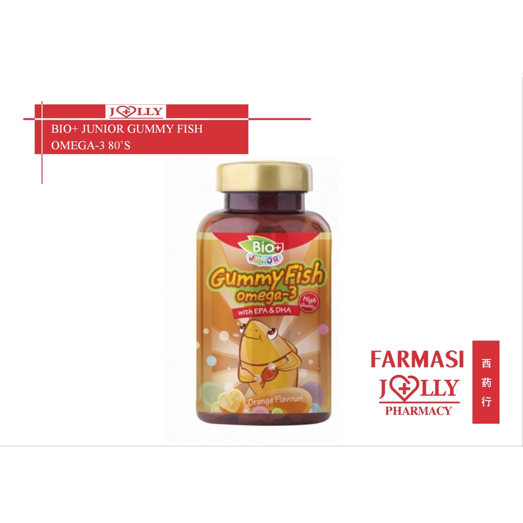 JOLLY PHARMACY BIO+ JUNIOR GUMMY FISH OMEGA-3 80’S | Shopee Malaysia