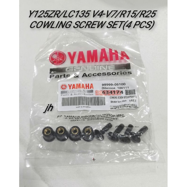 YAMAHA SCREW COWLING VISOR WINDSCREEN SKRU SET Y125ZR LC135V4-V7 R15 ...