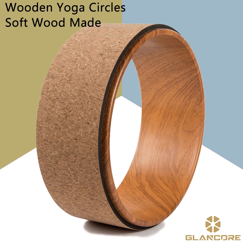 Wooden Yoga Wheels Soft Wood Made Professional Pilates Yoga Wheel
