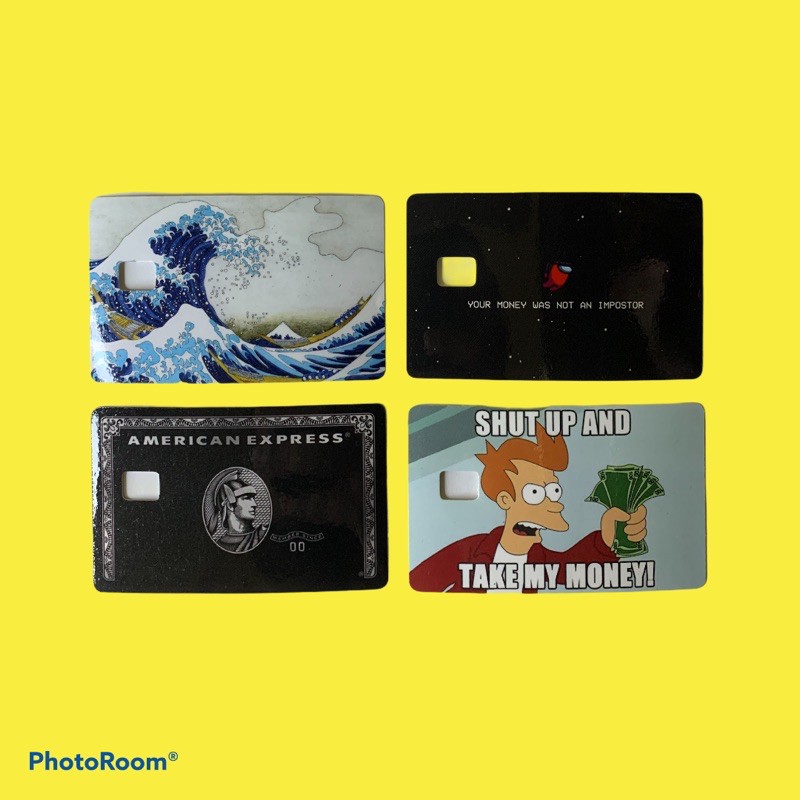 Skin Card Sticker for ATM Debit/Credit Card Full With Chip | Shopee ...