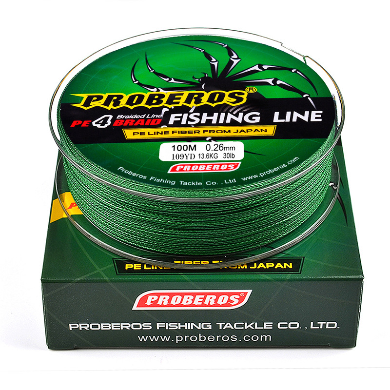 Spider Fishing Line Blue Braided 100M Fishing Line 4 Strands 10 50