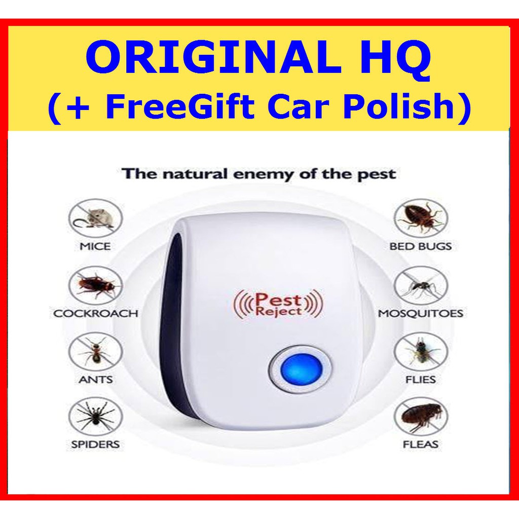 🔥 [HQ Ori] Ultrasonic Pest Repeller Anti Insects + FREEGIFT CAR POLISH🔥 ...