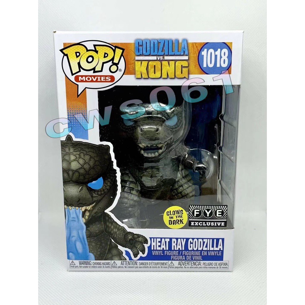 FUNKO POP Godzilla Vs Kong Toy Heat Ray Gozilla Glow in the Dark Vinyl ...