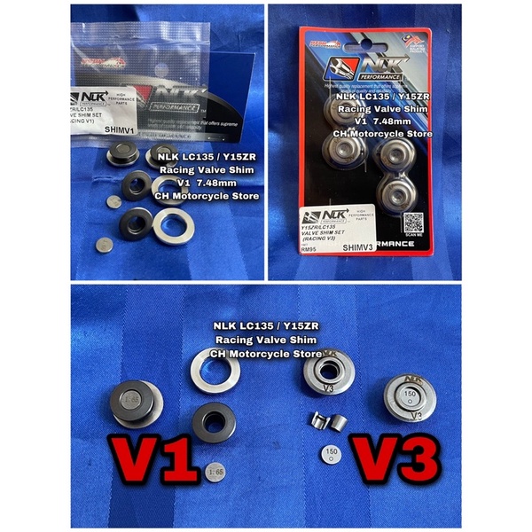 NLK Valve Shim Titanium 7.48mm V1 V3 LC135 Y15ZR FZ150 20G Shopee