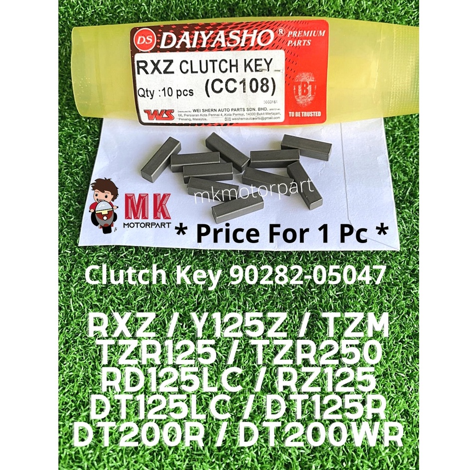 [ 1PC ] CLUTCH KEY Yamaha RXZ / TZM / Y125 Y125z Y125zR / TZR125 TZR250 ...