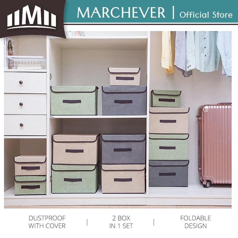 Storage Box Foldable Wardrobe Linen Storage Box Clothes Organizer 2