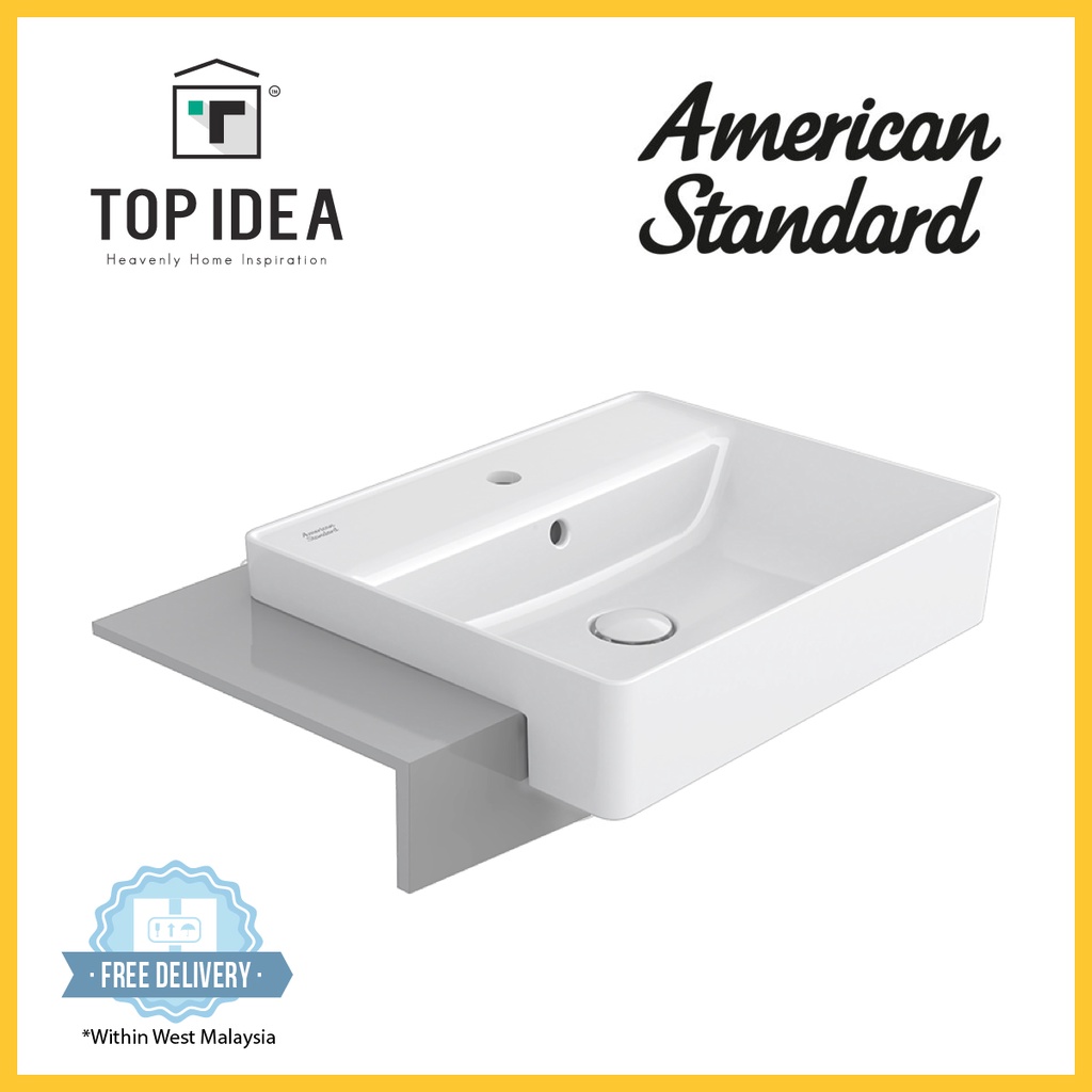 American Standard Boxe Single Hole Bathroom Vessel Sink 1301025