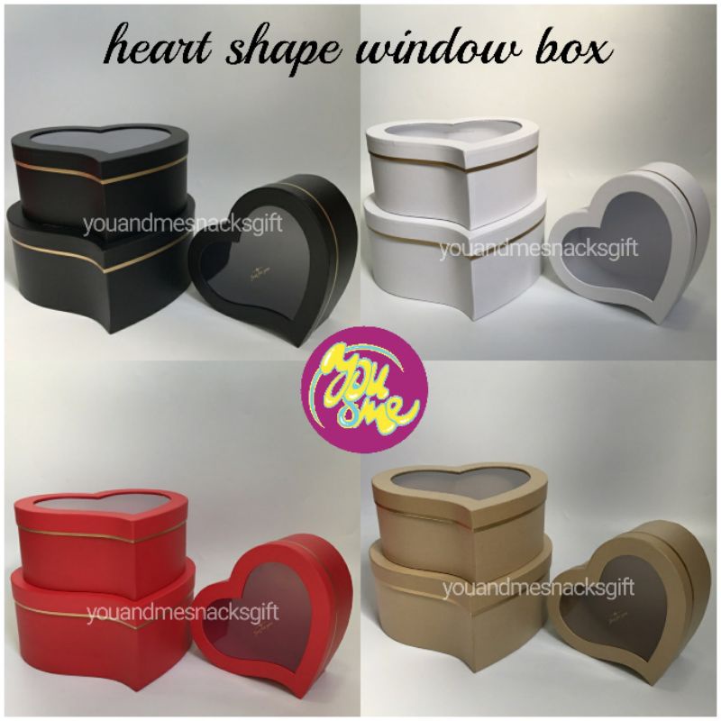 Love Shape Window Box/Love Shape Gift Box/Heart Shape Window Box/Heart ...