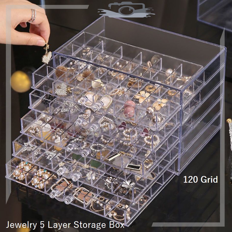 12 Grids Acrylic Container Box for Charms Trims Beads Rhinestones Earrings  Chains Studs /nail Supply Organizer/ Jewelry Box -  Finland