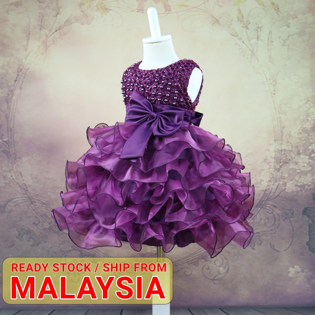 Baby girl princess dress gown Shopee Malaysia