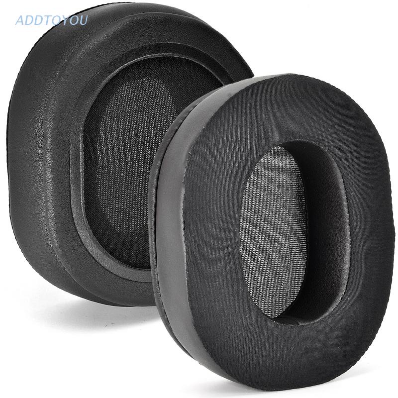 SOULWIT Cuscinetti Auricolari Micro Scamosciata Ricambio per Audio Technica ATH M50X M50XBT M50RD M40X M30X M20X MSR7 SX1 Monitor Cuffie, Padiglioni con Schiuma Ad Alta Densità - Nero