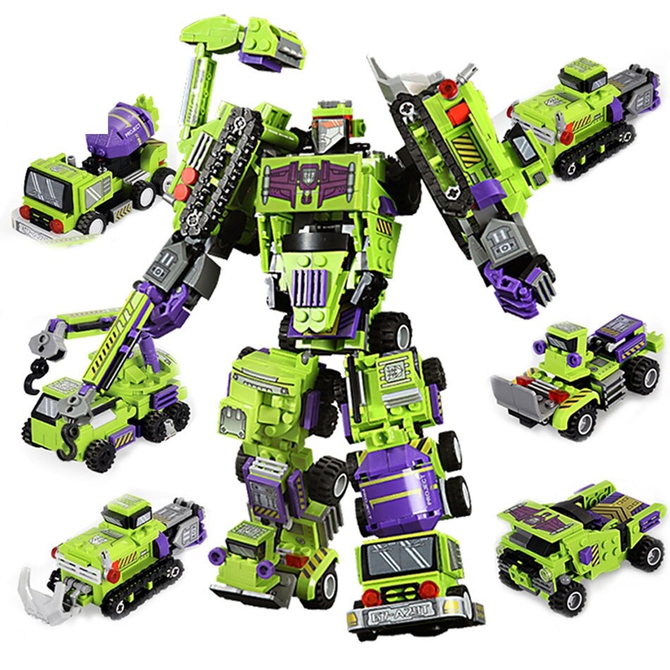 [TOYSCO] 🧩Sembo🧩 Collectables Mecha Of Steel 6 In 1 Deformation Robot ...