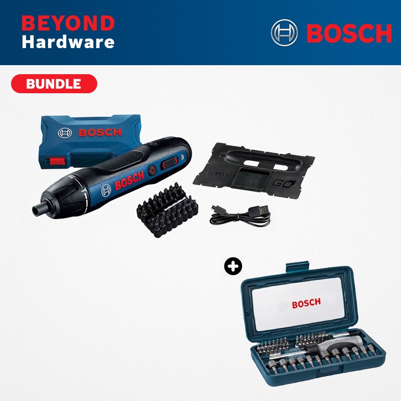 BOSCH [Bundle] Go 2 Kit Smart Screwdriver + BOSCH Screwdriver Set Hand