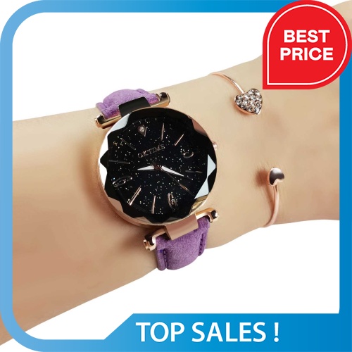 Women's Watch Set with Bracelet Fashion Luminous Hands Gear Movement