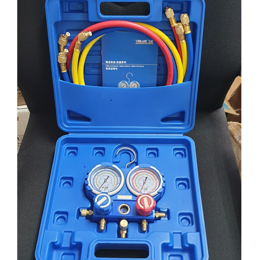 VALUE VMG-2-R410A-B R22/R410A/R134AI/R407C MANIFOLD GAUGE SET | Shopee ...