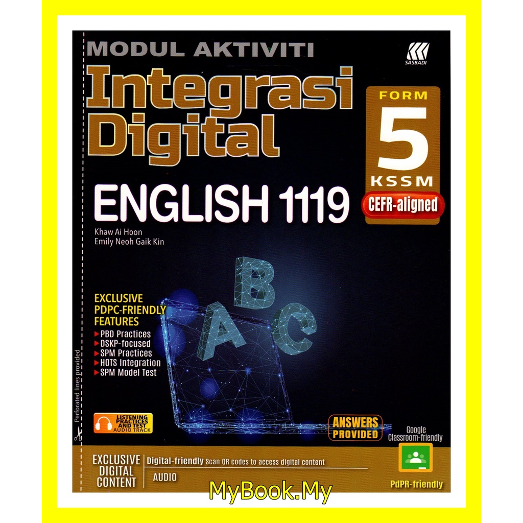 Myb Buku Latihan Modul Aktiviti Tingkatan English Sasbadi